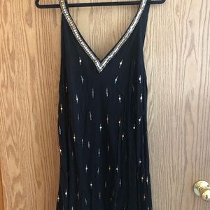 Free People black sequin flowy dress
